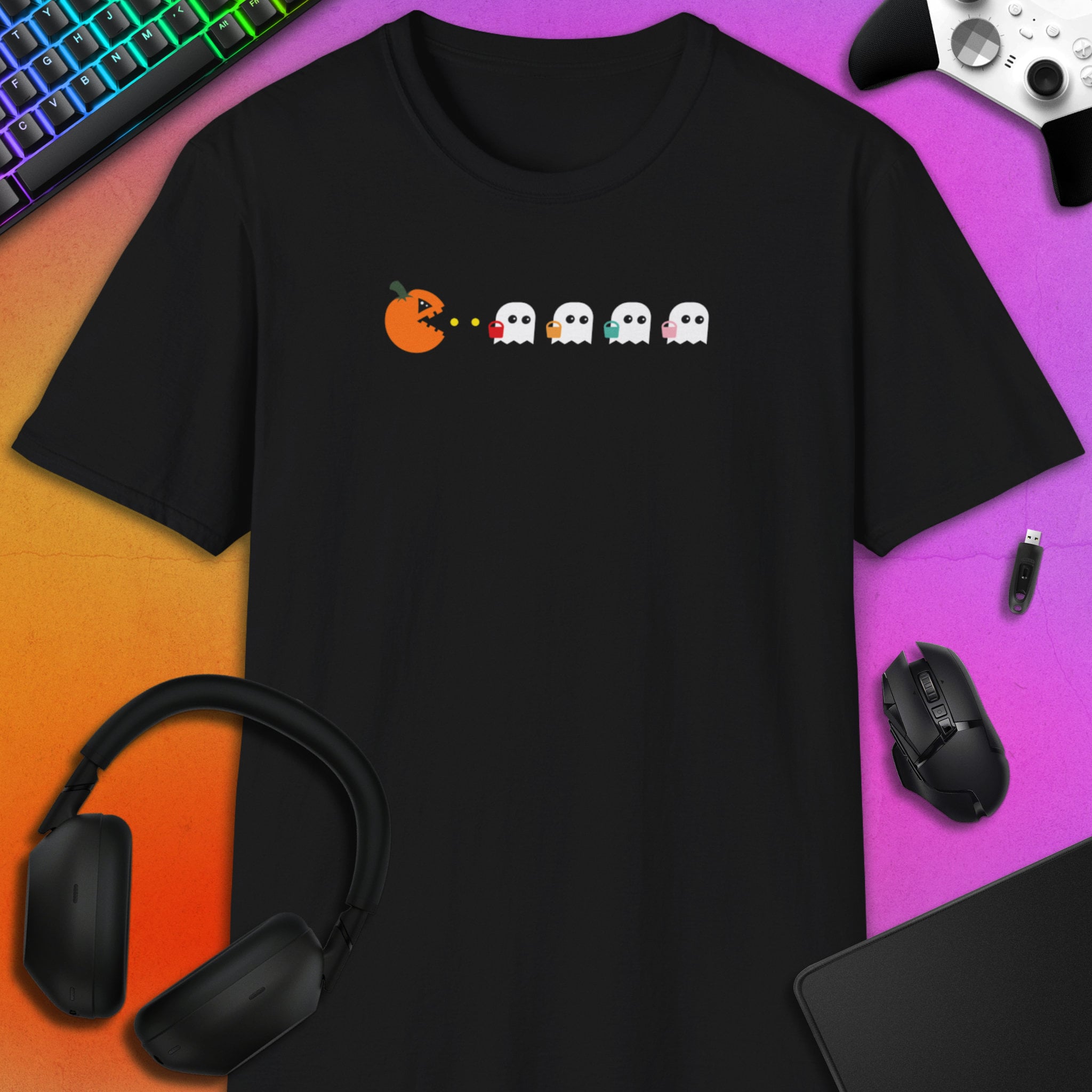 RETRO HALLOWEEN CHASE T-SHIRT