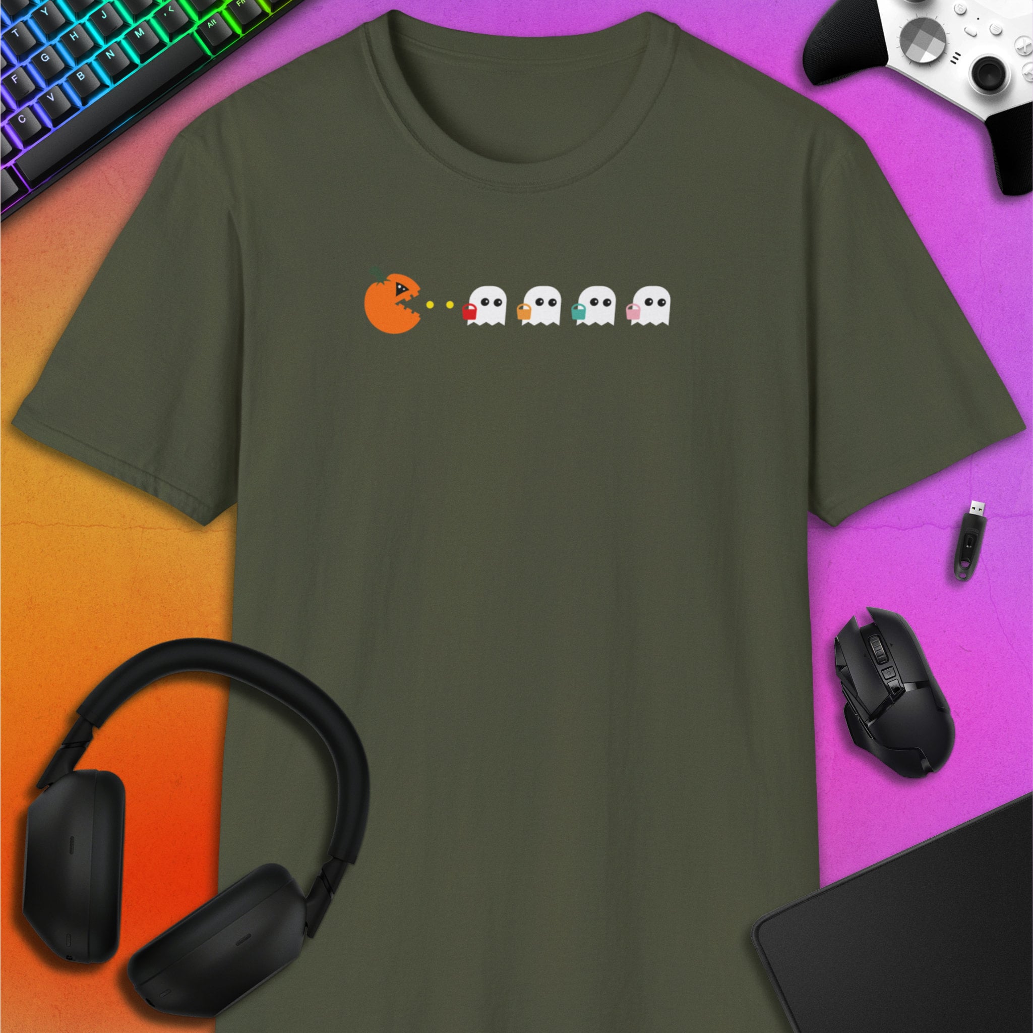 RETRO HALLOWEEN CHASE T-SHIRT