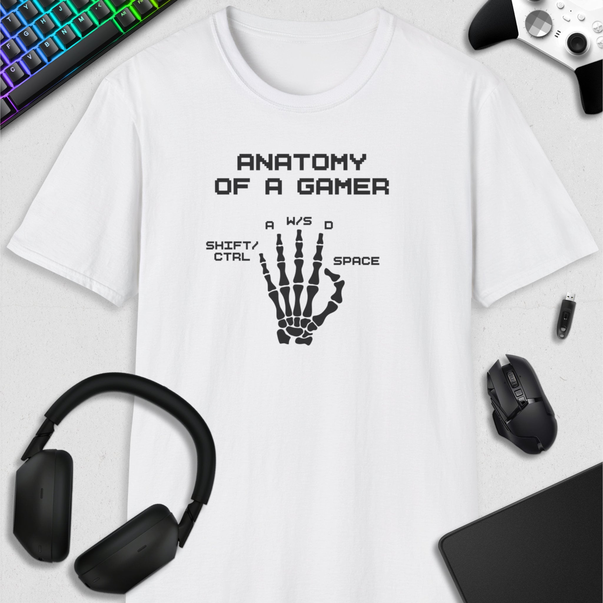 ANATOMY OF A GAMER T-SHIRT