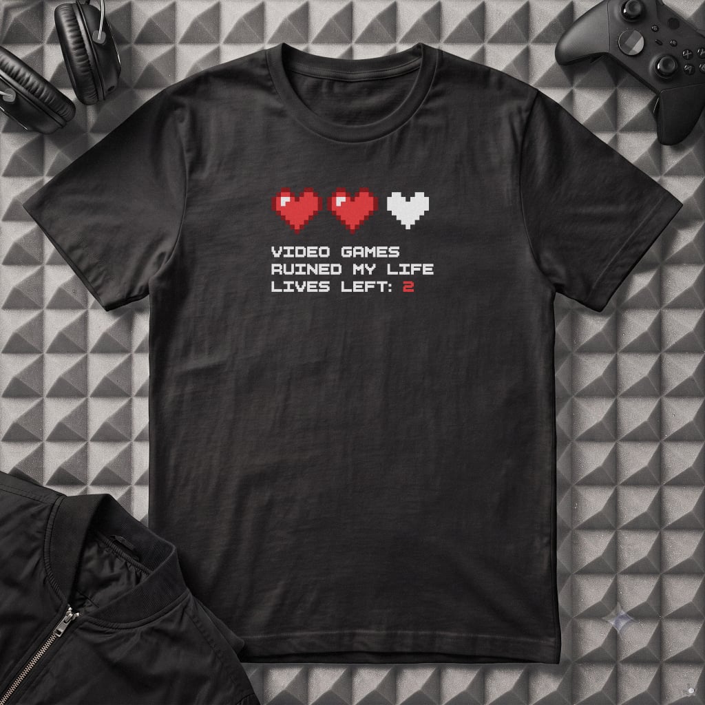 VIDEOGAMES RUINED MY LIFE T-SHIRT
