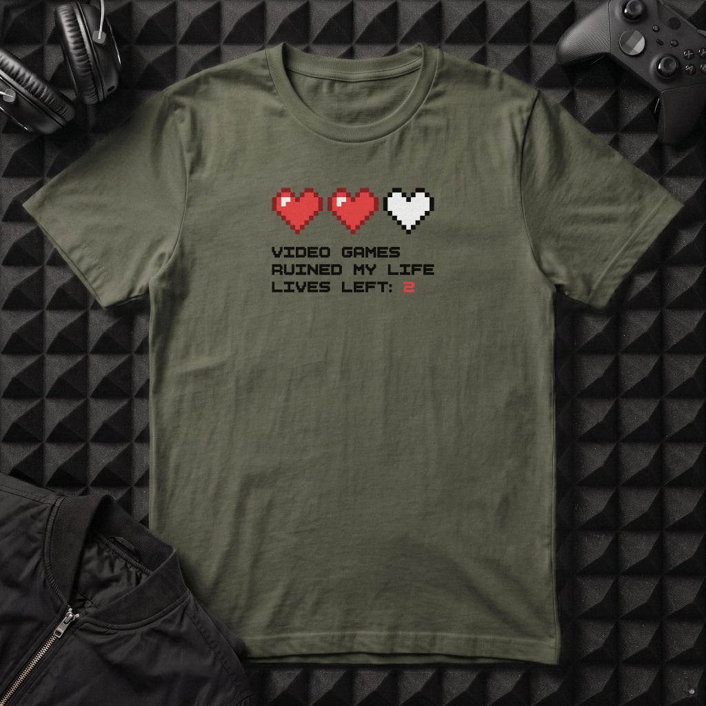 VIDEOGAMES RUINED MY LIFE T-SHIRT