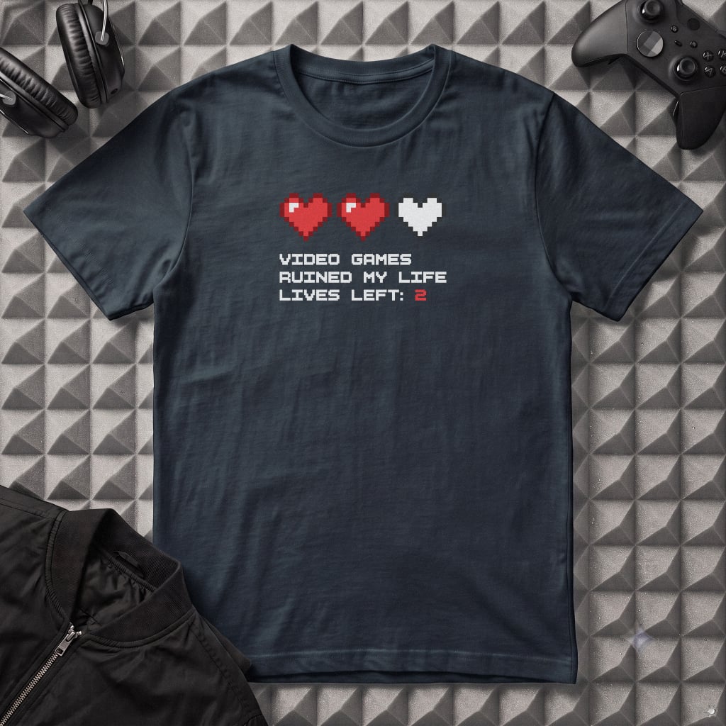 VIDEOGAMES RUINED MY LIFE T-SHIRT