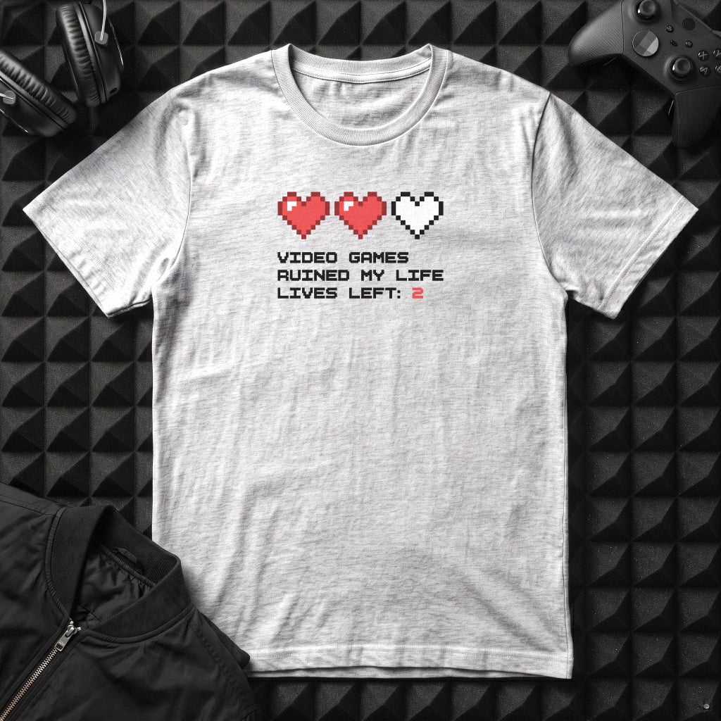 VIDEOGAMES RUINED MY LIFE T-SHIRT