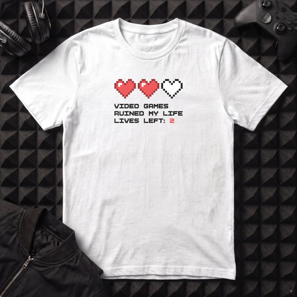 VIDEOGAMES RUINED MY LIFE T-SHIRT