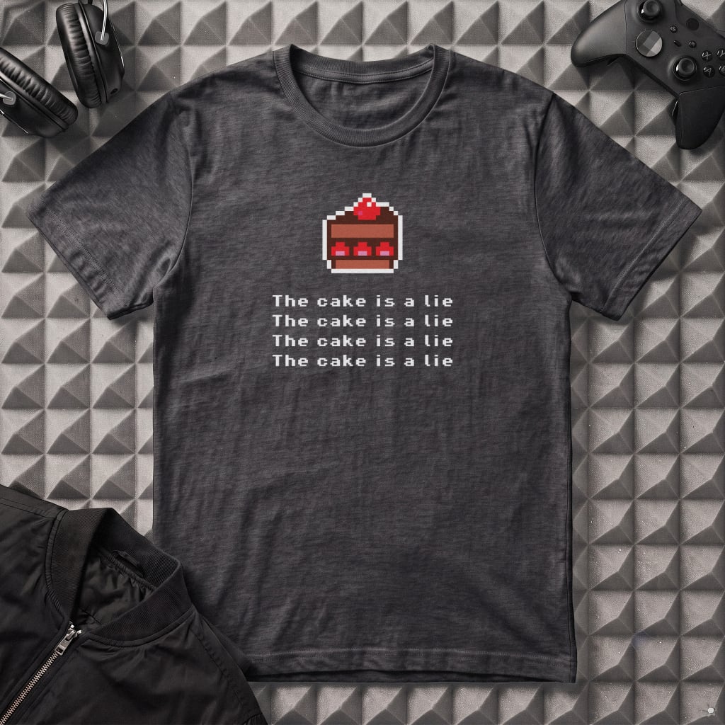 THE CAKE IS A LIE T-SHIRT
