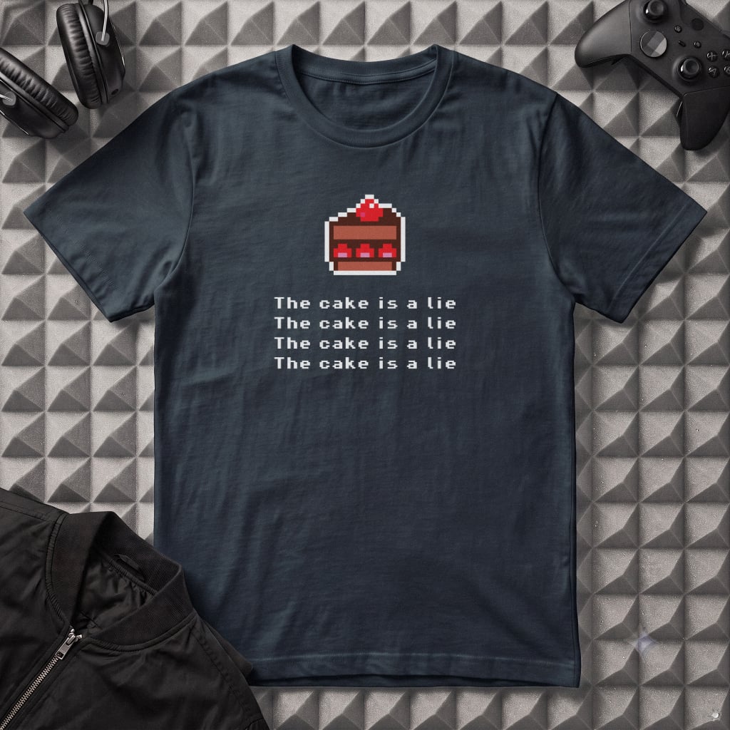 THE CAKE IS A LIE T-SHIRT