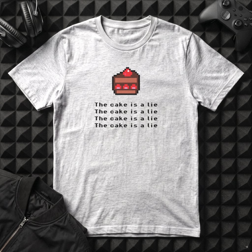 THE CAKE IS A LIE T-SHIRT