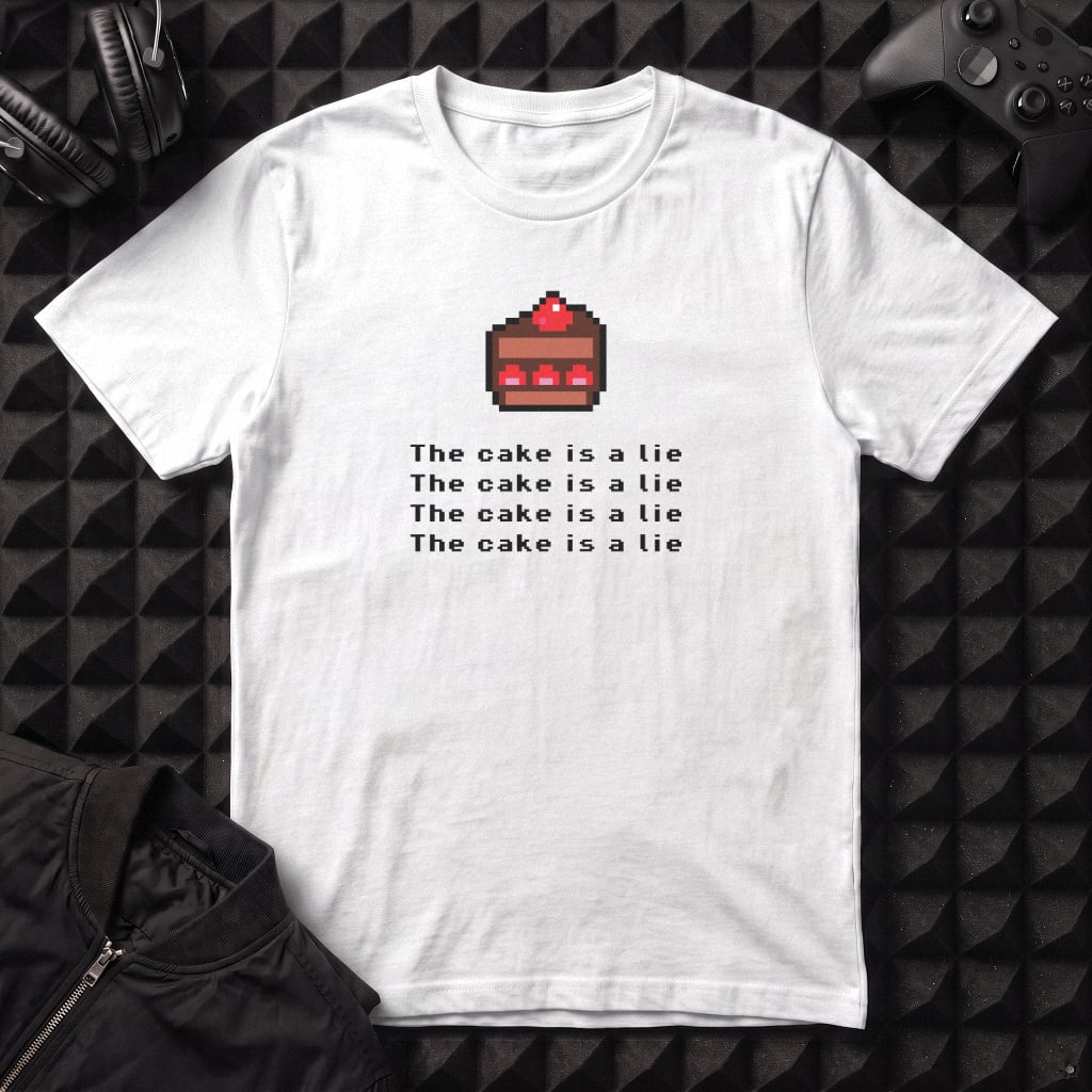 THE CAKE IS A LIE T-SHIRT