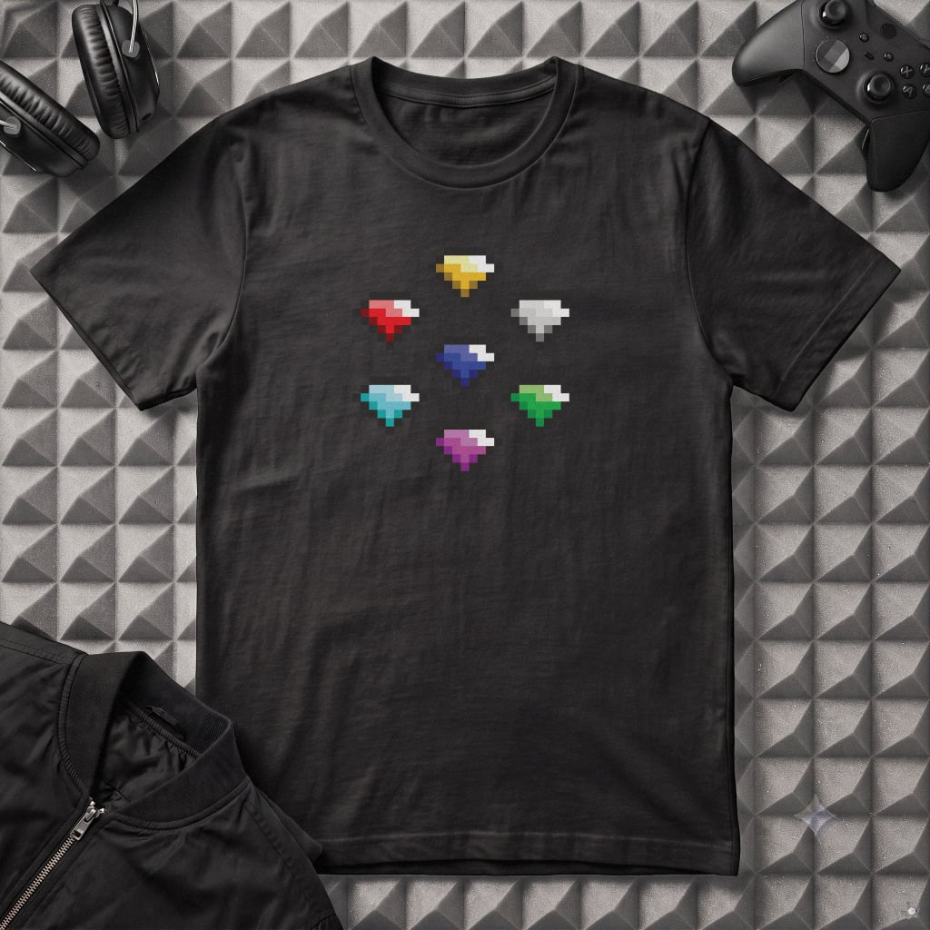 PIXEL POWER GEMS T-SHIRT