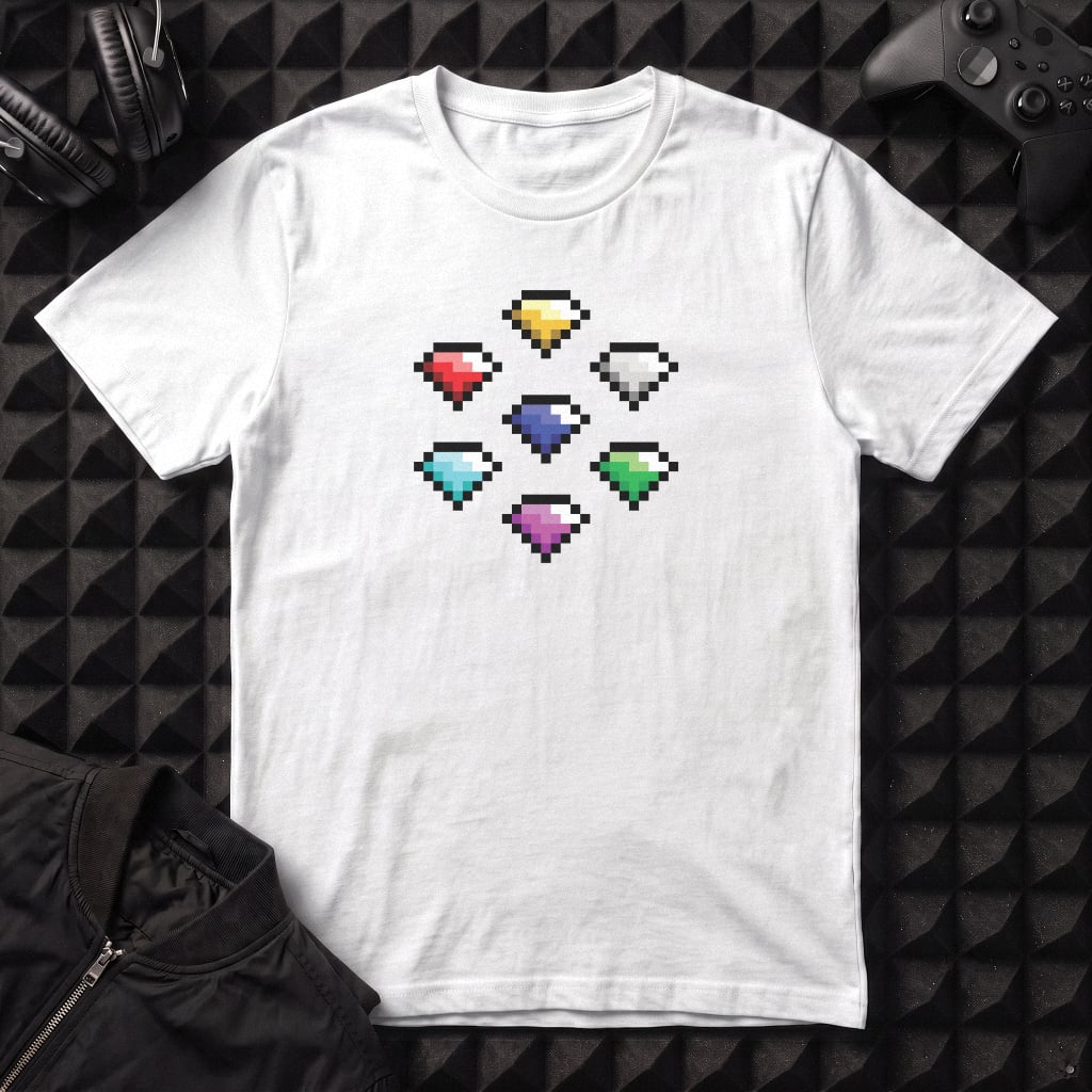 PIXEL POWER GEMS T-SHIRT