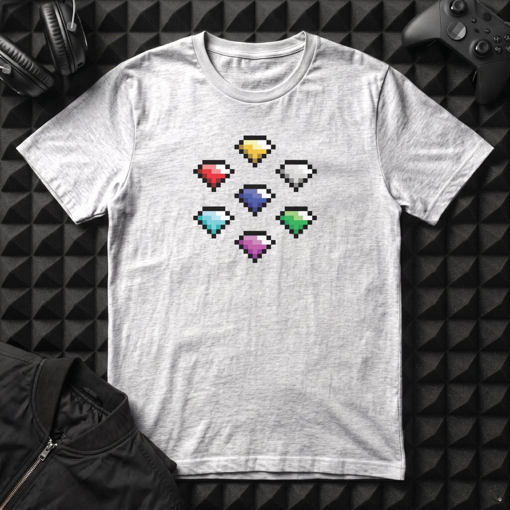 PIXEL POWER GEMS T-SHIRT