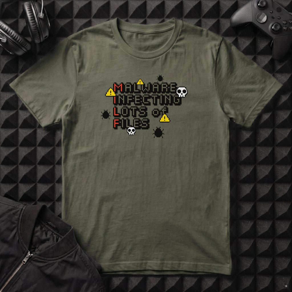 MALWARE INFECTING LOT OF FILES T-SHIRT