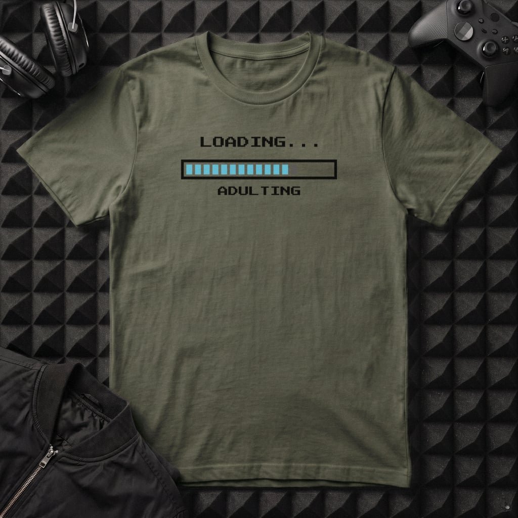 ADULTING PROGRESS BAR T-SHIRT