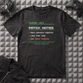 PATCH NOTES T-SHIRT