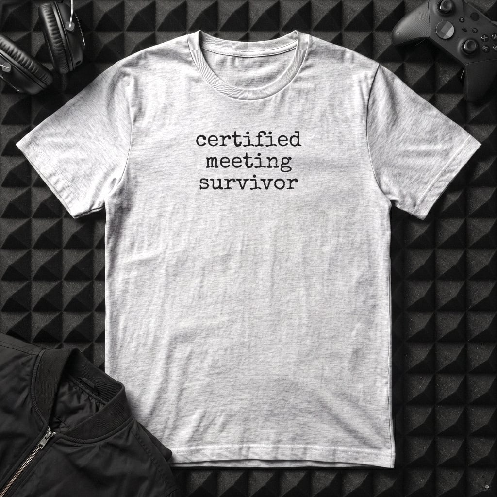 CERTIFIED MEETING SURVIVOR T-SHIRT