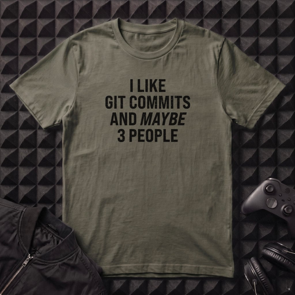 I LIKE GIT COMMITS T-SHIRT